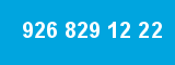 926 829 12 22